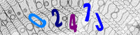 Blue Captcha Image