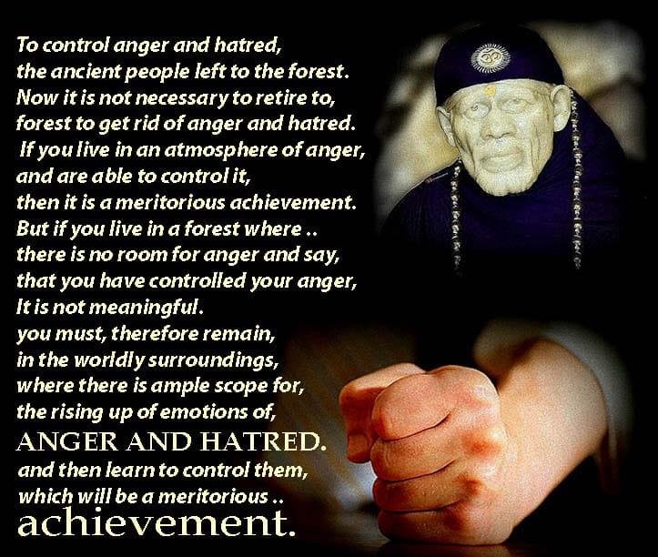 To anger and hatred